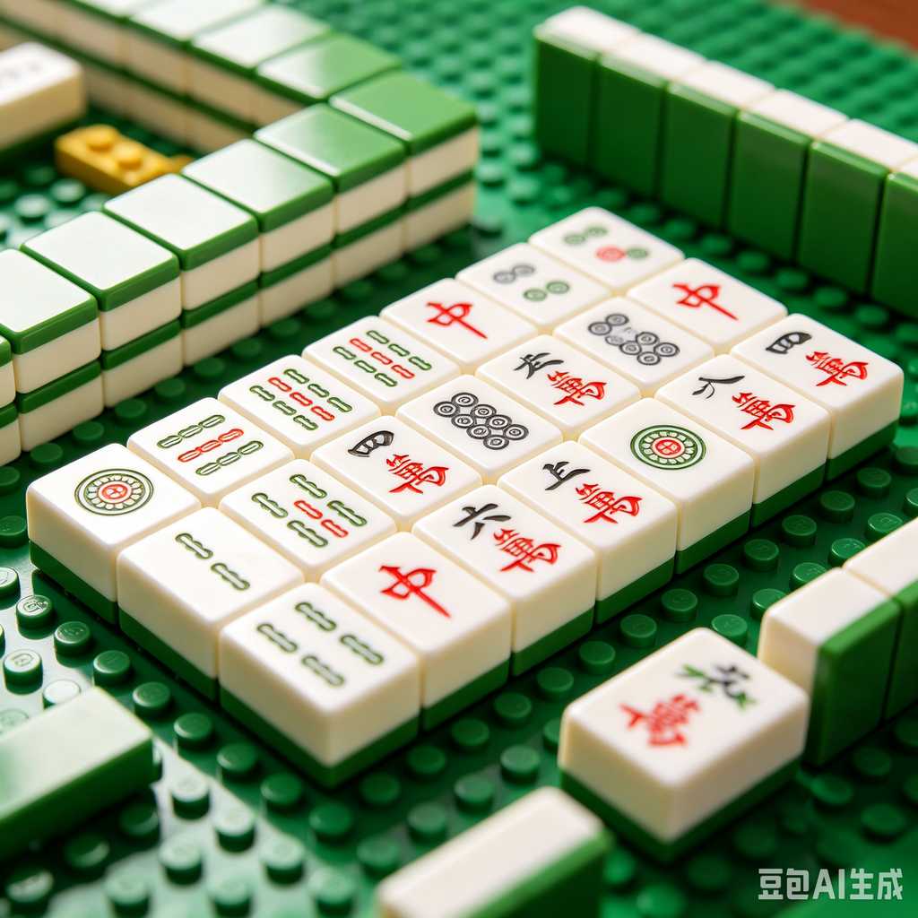 wood mahjong tiles