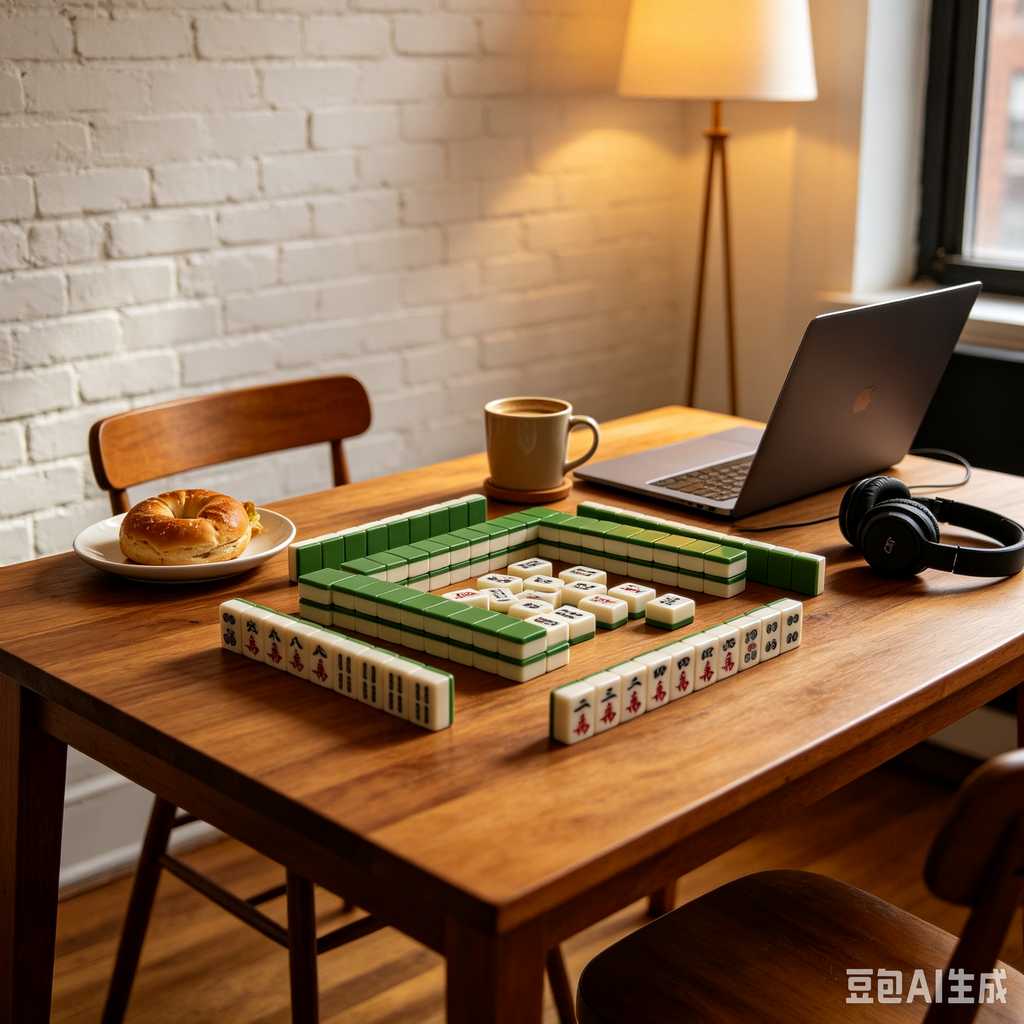 mini travel mahjong set lightweight