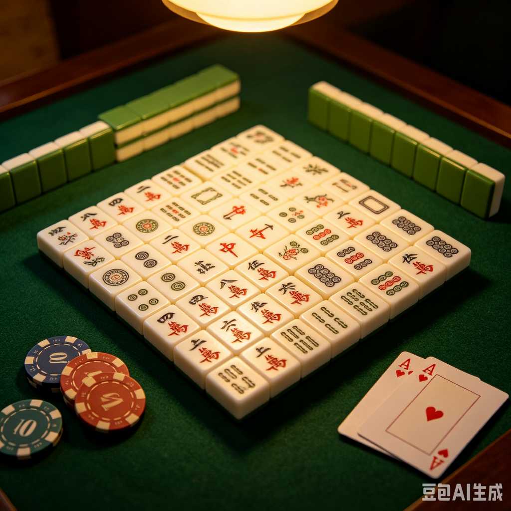 colored mahjong tile racks